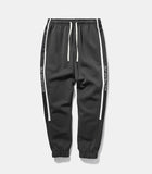 Side striped elastic waist elastic beam men's retro sweatpants - AL MONI EXPRESS