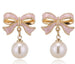 Pearl Powder Ear Studs