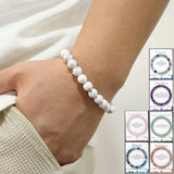 Simple And Natural Stone Handmade Elastic String Bracelet - AL MONI EXPRESS