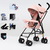 Sit And Lie Down Baby Portable Folding Simple Trolley - Almoni Express