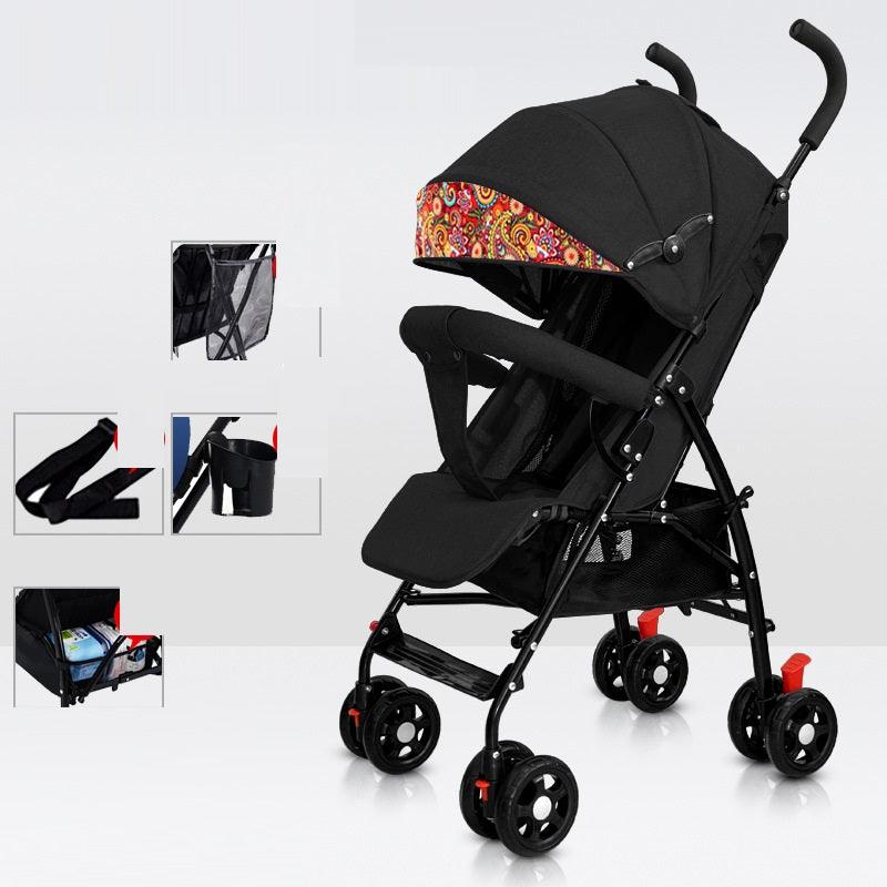 Sit And Lie Down Baby Portable Folding Simple Trolley - Almoni Express