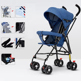 Sit And Lie Down Baby Portable Folding Simple Trolley - Almoni Express