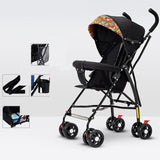 Sit And Lie Down Baby Portable Folding Simple Trolley - Almoni Express