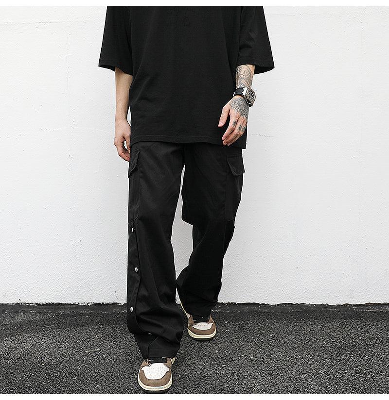 Snap Cargo Pants - AL MONI EXPRESS