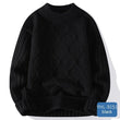 Soft Glutinous Men's Autumn And Winter Twisted Flower Round Neck Warm Sweater - Almoni Express