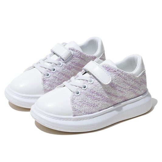 Soft-soled Children's Sneakers With Velcro Girl's Shoes - Almoni Express