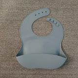 Soft Waterproof Silicone Baby Bib with Food Catcher, Baby Silicone Bib - Almoni Express