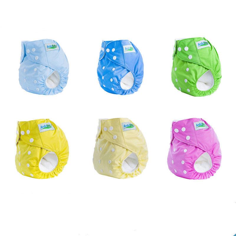 Solid color leak-proof baby diaper pants - Almoni Express