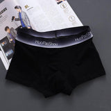 Solid Color Men's Boxer Men Panties Cotton Underpants Boxers - Almoni Express