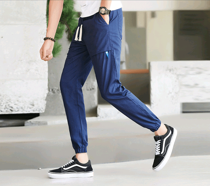 Sports pants, men's overalls, men's casual pants, Harlan nine pants, men's pants - Almoni Express