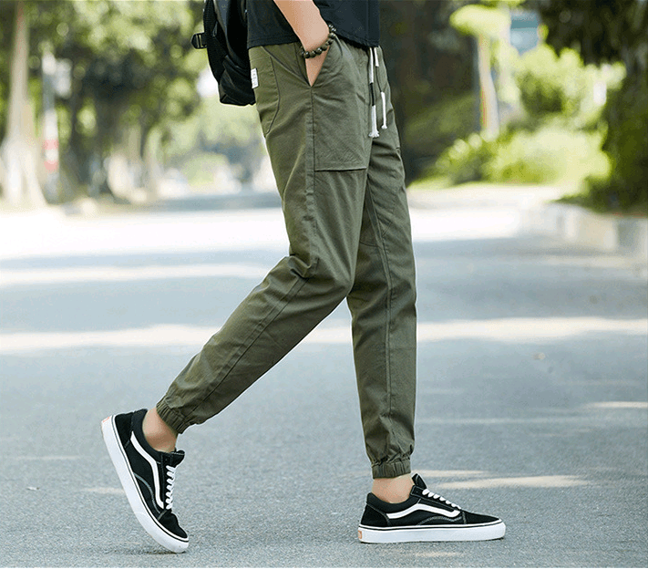 Sports pants, men's overalls, men's casual pants, Harlan nine pants, men's pants - Almoni Express