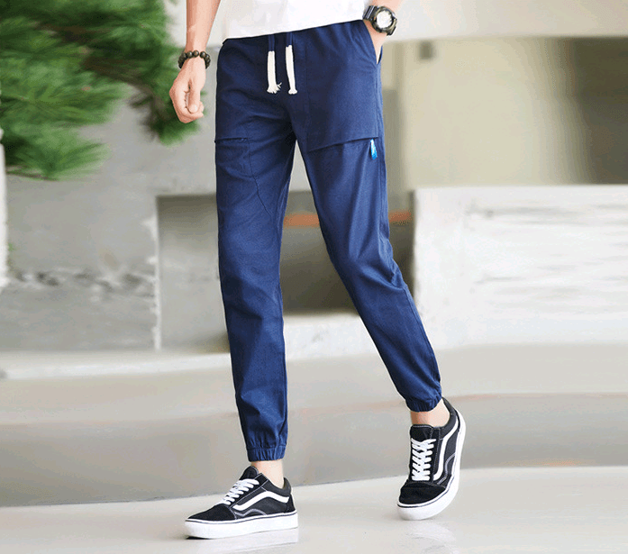 Sports pants, men's overalls, men's casual pants, Harlan nine pants, men's pants - Almoni Express