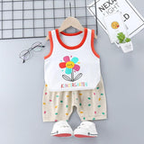 Sports Pure Cotton Girls Casual Fashion Suit Korean Children's Clothing - Almoni Express