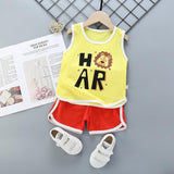 Sports Pure Cotton Girls Casual Fashion Suit Korean Children's Clothing - Almoni Express