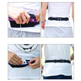 Sports Waist Bag With Double Pocket Slim Zip Running Phone Belt Bags - AL MONI EXPRESS