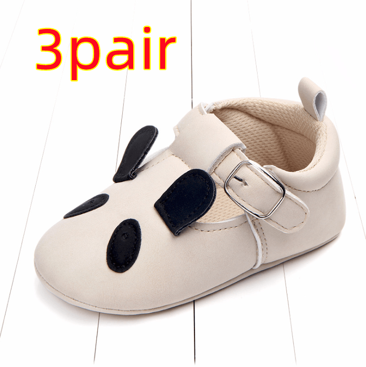 Spring and autumn cartoon animal baby shoes matte leather non-slip soft bottom baby shoes wholesale 0884 - Almoni Express