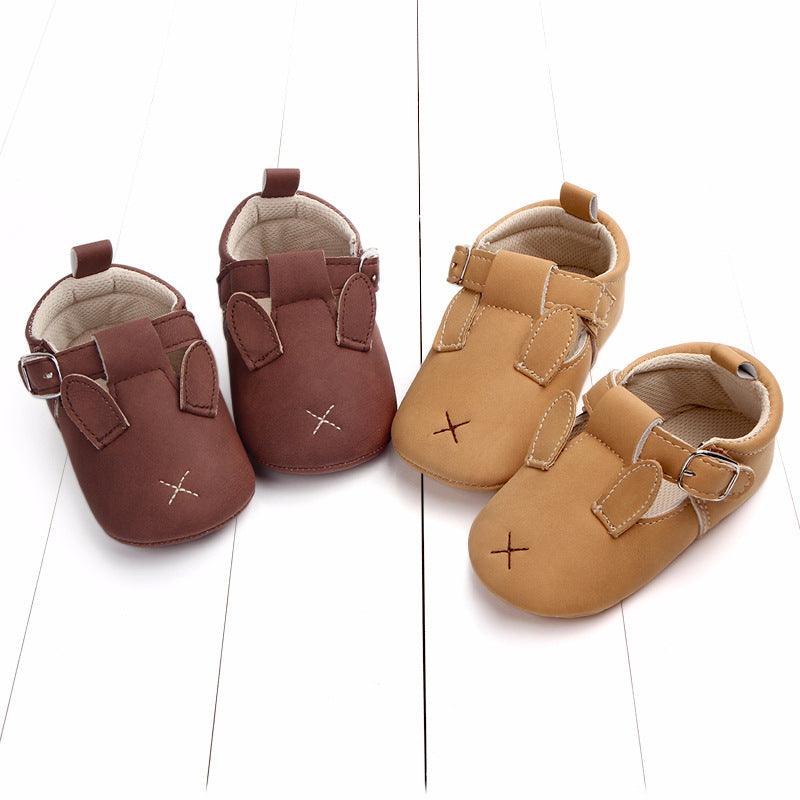 Spring and autumn cartoon animal baby shoes matte leather non-slip soft bottom baby shoes wholesale 0884 - Almoni Express