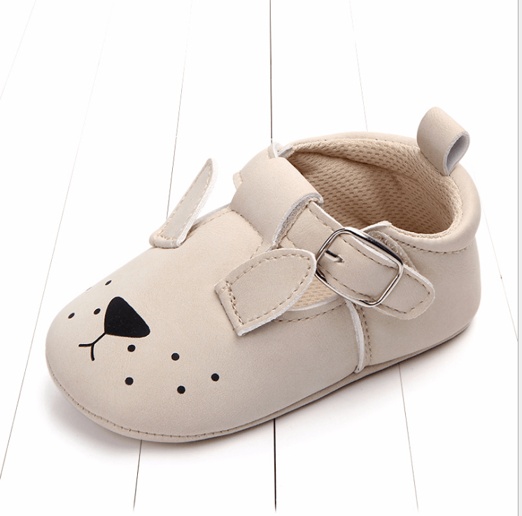 Spring and autumn cartoon animal baby shoes matte leather non-slip soft bottom baby shoes wholesale 0884 - Almoni Express