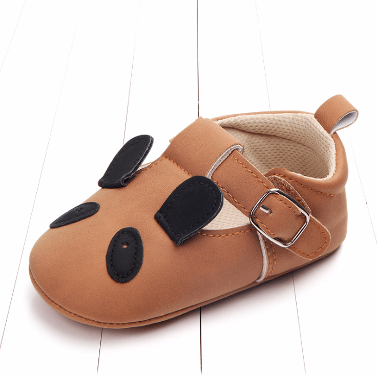 Spring and autumn cartoon animal baby shoes matte leather non-slip soft bottom baby shoes wholesale 0884 - Almoni Express