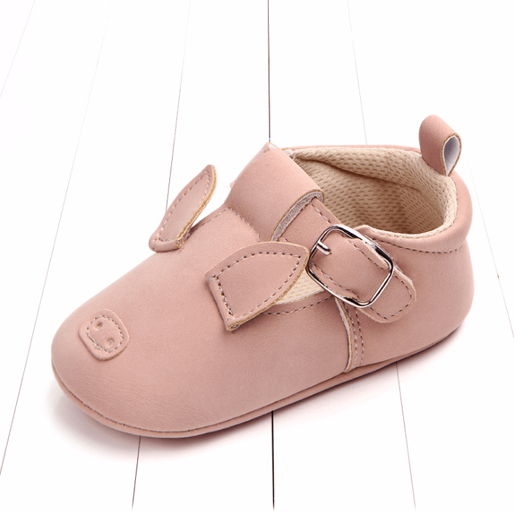 Spring and autumn cartoon animal baby shoes matte leather non-slip soft bottom baby shoes wholesale 0884 - Almoni Express