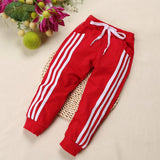 Spring And Autumn Children'S Casual Sports Pants Three-Bar Stretch Cotton Children'S Trousers - Almoni Express