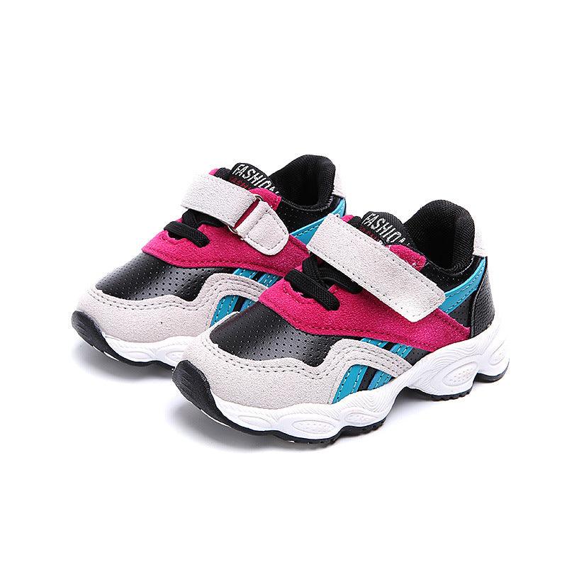 spring and autumn children sports shoes breathable baby boy running shoes 2-4-6 shoes - Almoni Express