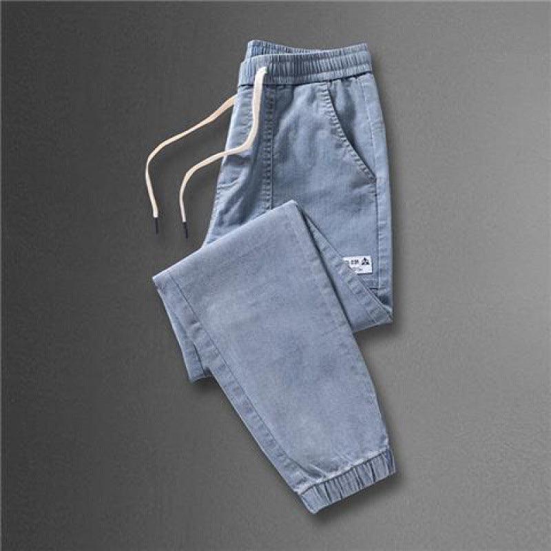 Spring And Autumn New Jeans Men's Stitching Ankle Banded Pants - AL MONI EXPRESS