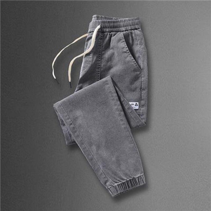 Spring And Autumn New Jeans Men's Stitching Ankle Banded Pants - AL MONI EXPRESS