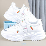 Spring And Autumn Primary School Students Casual All-match Pu Running Shoes - Almoni Express