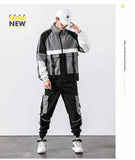 Spring And Autumn Sports Suit Street Trendy Boys Casual Workwear Jacket Multi-pocket Trousers Two-piece Set - AL MONI EXPRESS