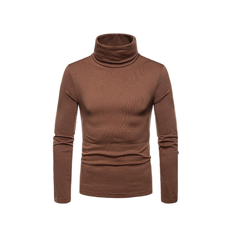 Spring Autumn And Winter Base Knitted Shirt Male - Almoni Express