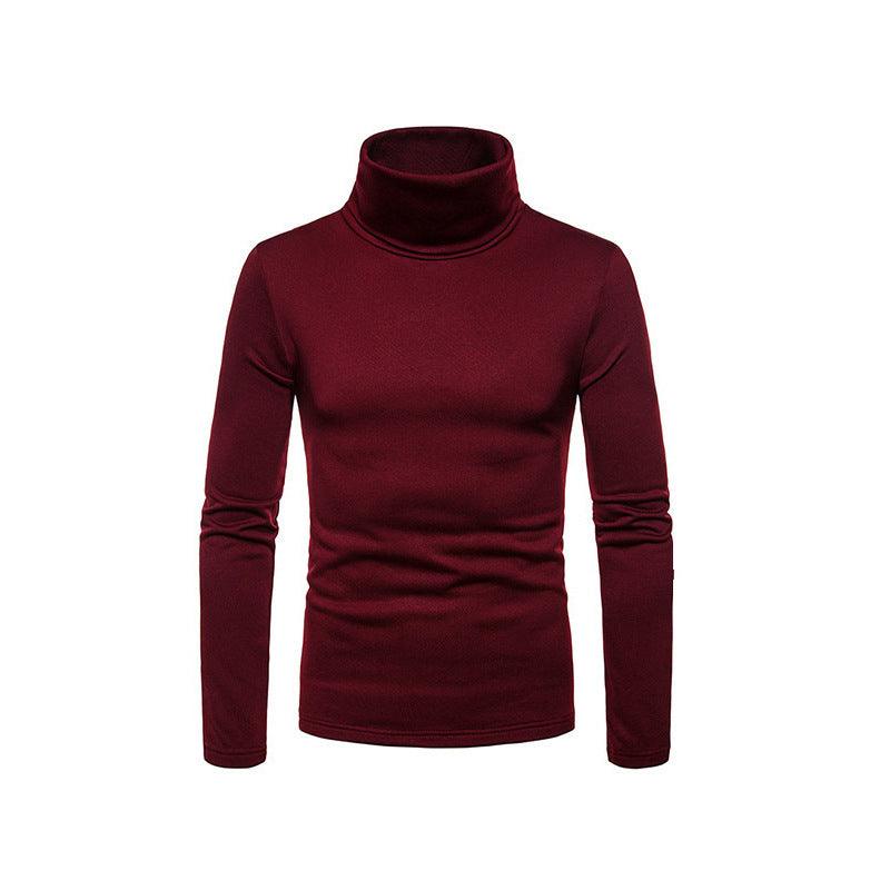 Spring Autumn And Winter Base Knitted Shirt Male - Almoni Express