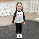 Spring Girls' T-Shirt Long Sleeve T-Shirt Baby Clothes - Almoni Express