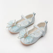 Spring New Girls' Single Shoes Cute Bow Rhinestone Soft Sole Flat Shoes - Almoni Express