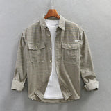 Spring Summer New Casual Plaid Shirt For Men - AL MONI EXPRESS