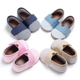 Striped Baby Shoes Baby Shoes Soft Sole Toddler Shoes - Almoni Express