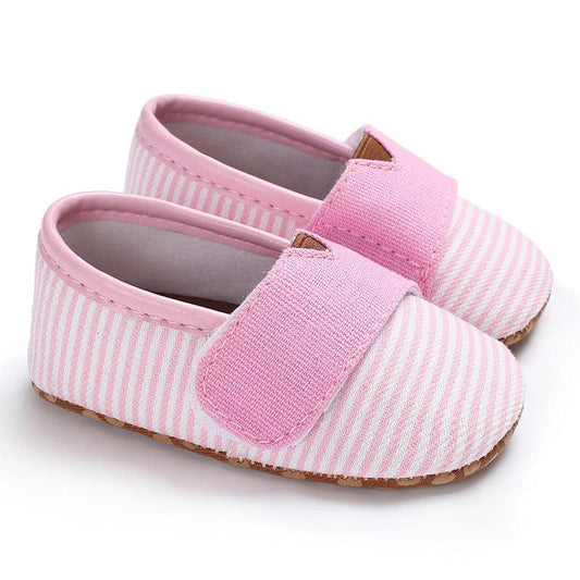 Striped Baby Shoes Baby Shoes Soft Sole Toddler Shoes - Almoni Express