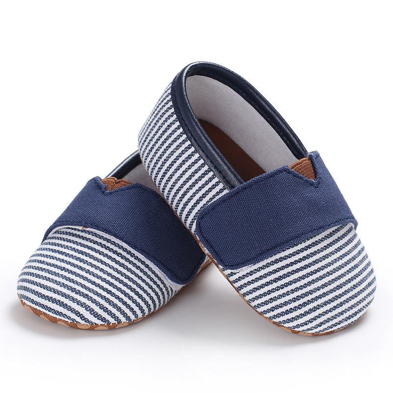 Striped Baby Shoes Baby Shoes Soft Sole Toddler Shoes - Almoni Express