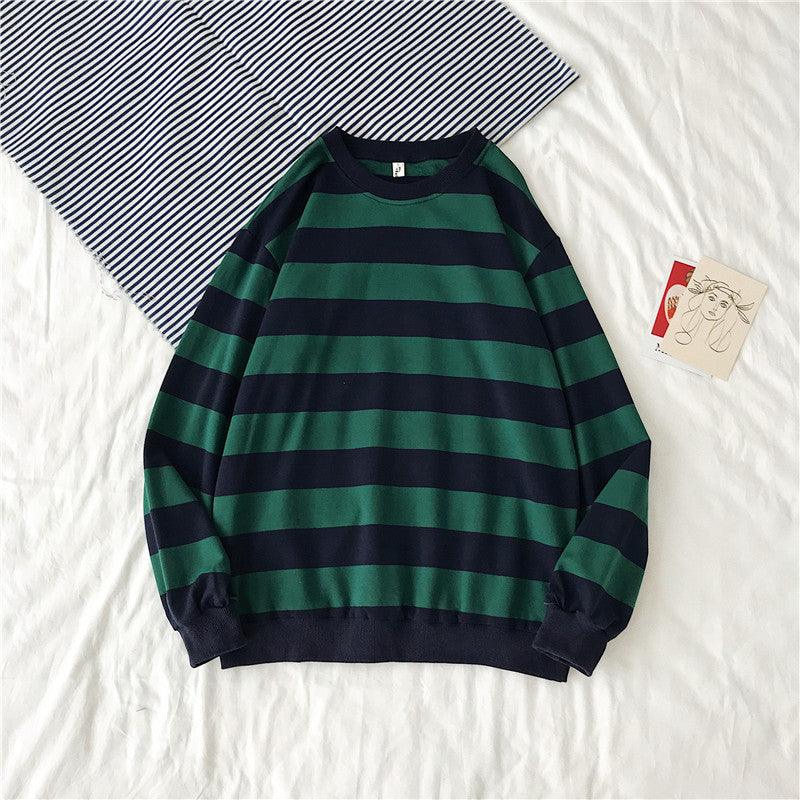 Striped Trendy Sweater Men's Hip Hop - AL MONI EXPRESS