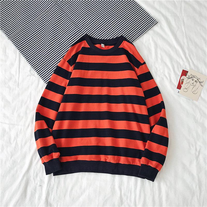 Striped Trendy Sweater Men's Hip Hop - AL MONI EXPRESS