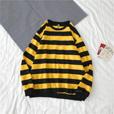 Striped Trendy Sweater Men's Hip Hop - AL MONI EXPRESS