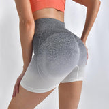 Striped Yoga Shorts High Waist Hip-lifting Tight Pants For Women Running Fitness Sports Leggings - AL MONI EXPRESS