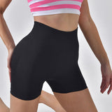 Striped Yoga Shorts High Waist Hip-lifting Tight Pants For Women Running Fitness Sports Leggings - AL MONI EXPRESS