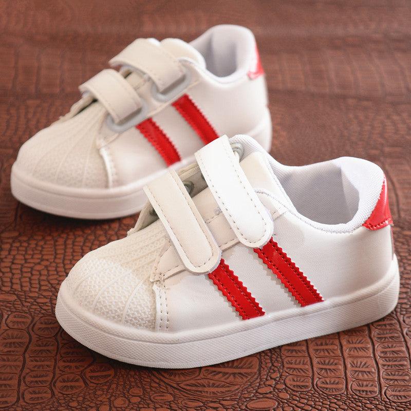 Student Children's Shoes Shell-toe Sports White Shoes Explosive Style Boys Sneakers - Almoni Express