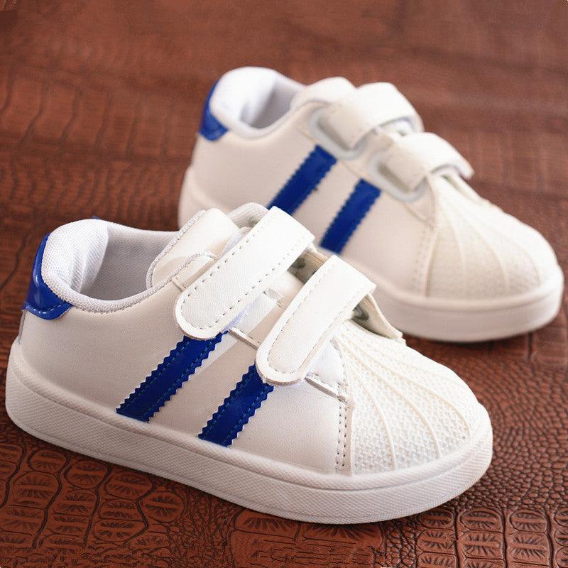 Student Children's Shoes Shell-toe Sports White Shoes Explosive Style Boys Sneakers - Almoni Express