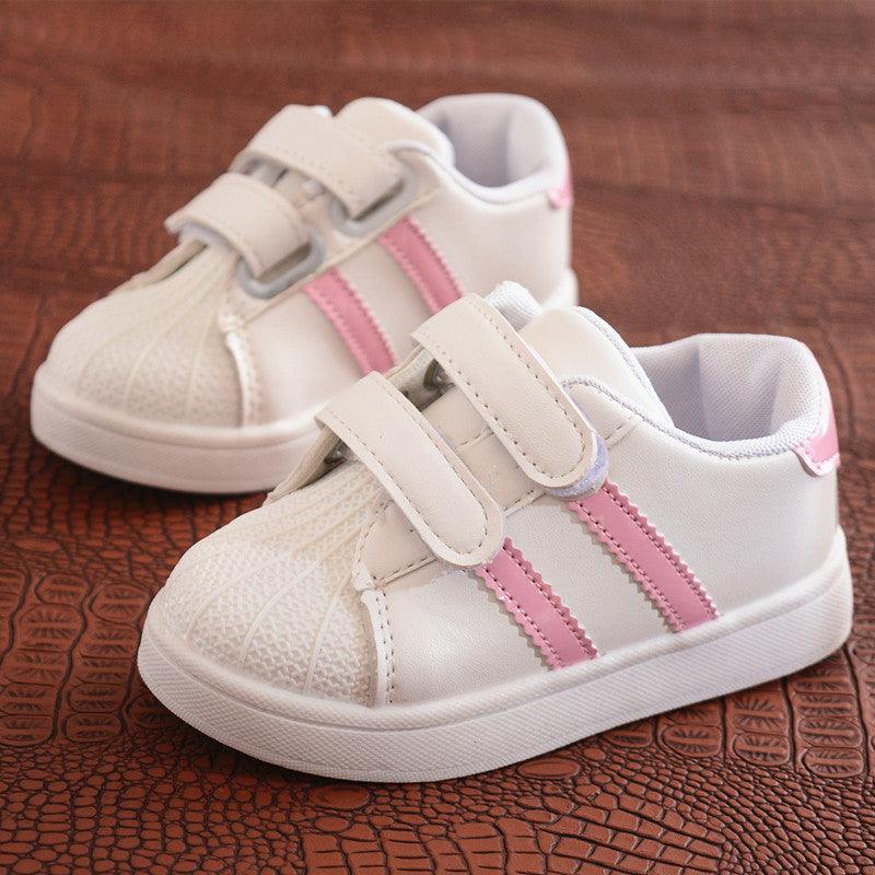 Student Children's Shoes Shell-toe Sports White Shoes Explosive Style Boys Sneakers - Almoni Express