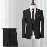 Suit Suit Male Korean Style Slim Suit Suit - AL MONI EXPRESS