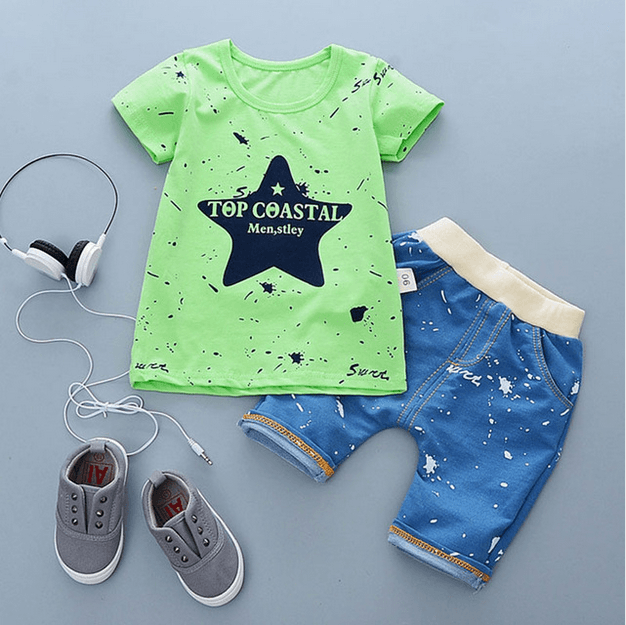 summer baby boys outfits sports - Almoni Express