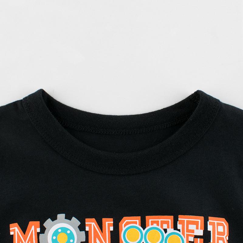 Summer Boys' Fashion Children's Short Sleeve T-Shirt - Almoni Express