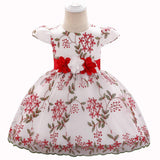 summer children's clothing new baby birthday party wedding dress skirt girls fluffy dress - Almoni Express